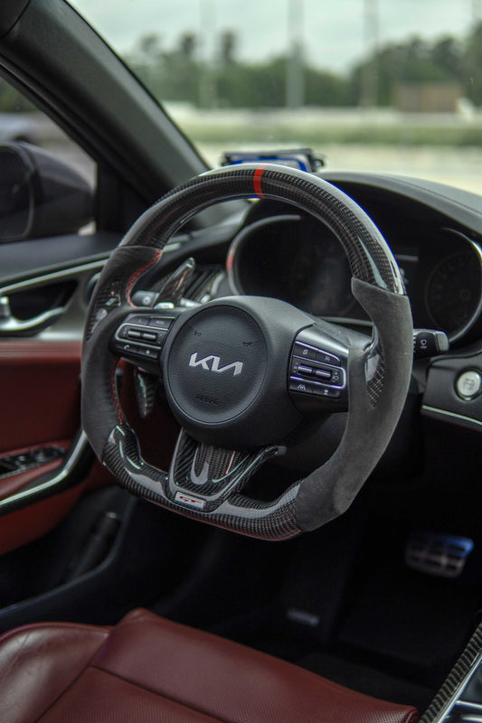 2022 Kia Stinger - Carbon Fiber Steering Wheel Install