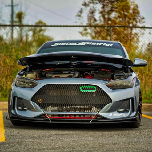 VELOSSA TECH Big Mouth "LIT KIT" Ram Air Intake Snorkel for Hyundai Veloster JS Turbo/R-spec/Non-Turbo 2019+