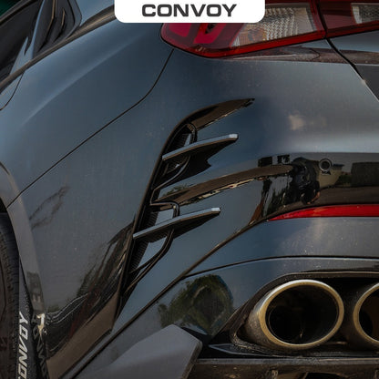 CONVOY Rear Bumper Canards for Kia K5 DL3 2021+ GT & GT-Line Models [Partial + Edges CF Wrap]