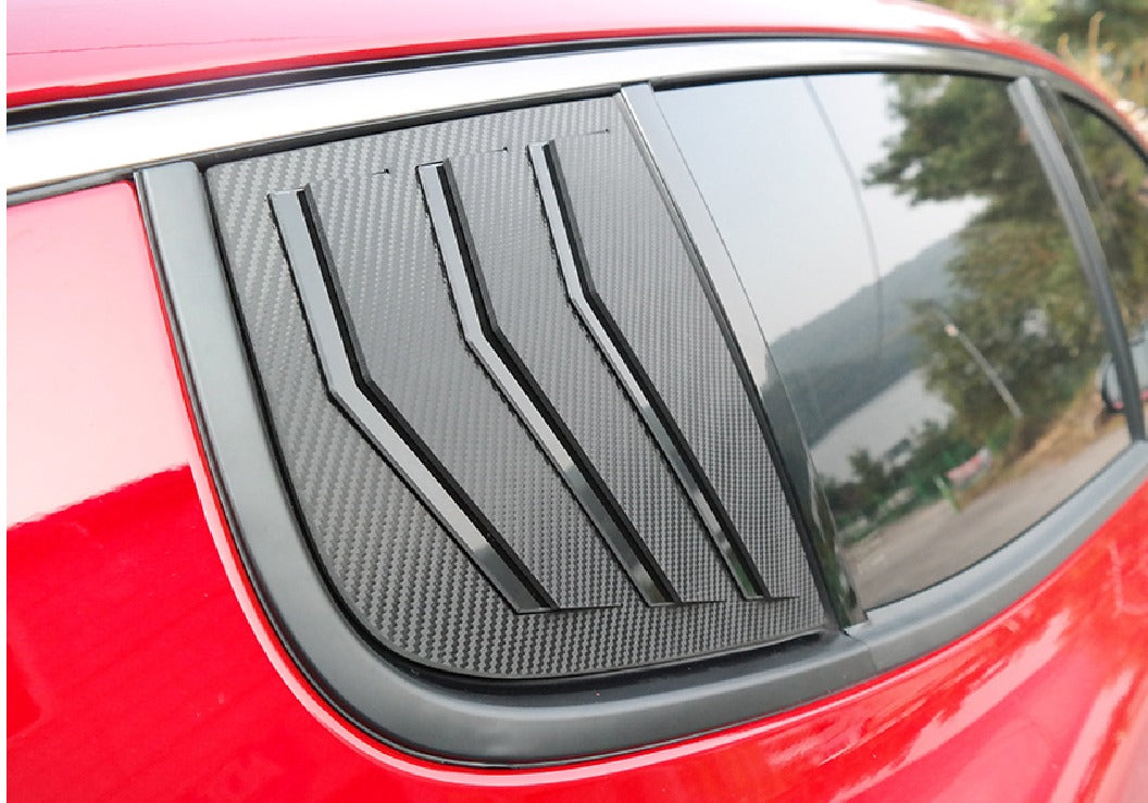 CONVOY C Pillar Window Applique Plates for Kia Stinger All Model Years