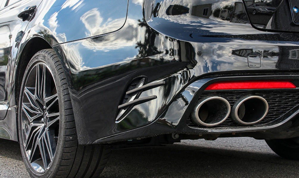 CONVOY Rear Bumper Canards for Kia Stinger [Partial CF Wrap]