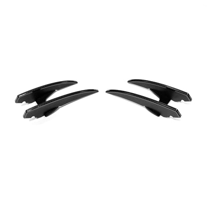 CONVOY Front Bumper Canards VER.2 for Kia Stinger [Partial + Edges CF Wrap]