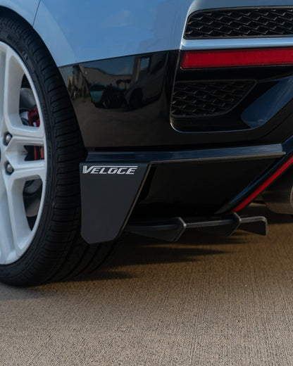 VELOCE Rear Wing Spats + Diffuser with Fins for Hyundai Veloster N 2019+