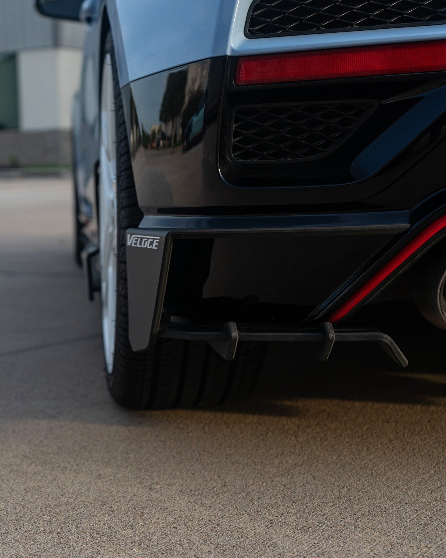 VELOCE Rear Wing Spats + Diffuser with Fins for Hyundai Veloster N 2019+