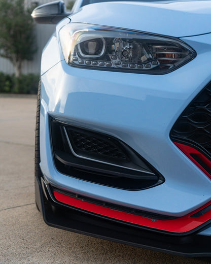 VELOCE Front Wing Air Dam Splitter for Hyundai Veloster N 2019+