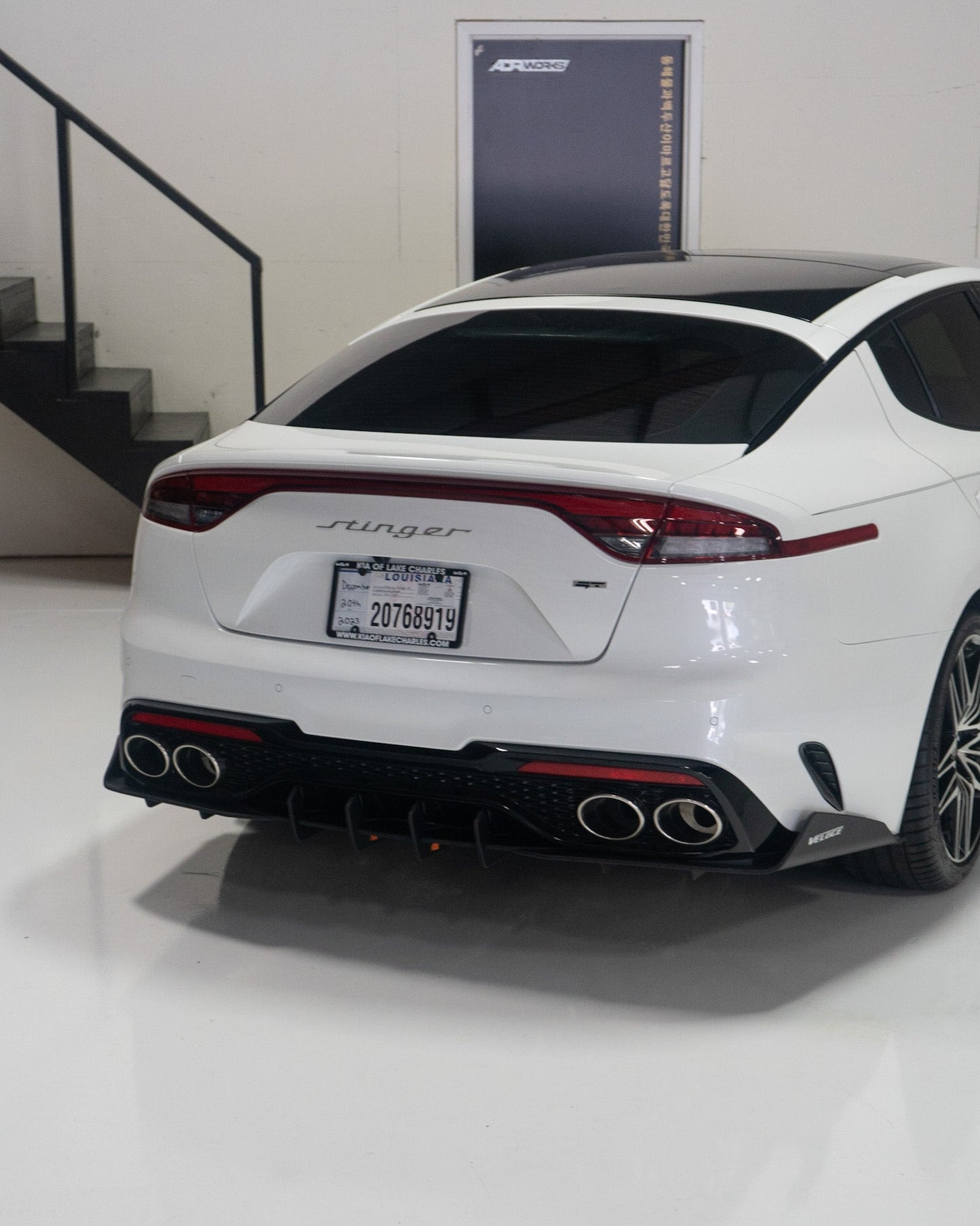 VELOCE Rear Spats and Diffuser + Fins Set for Kia Stinger 2022+ GT & GT-Line Models