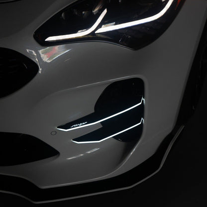 CONVOY Self Emitting LED Front Bumper Canards for Kia Stinger