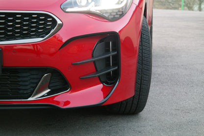 CONVOY Front Bumper Canards VER.1 for Kia Stinger [Matte Black]