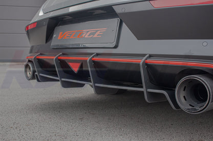 VELOCE Rear Wing Spats + Diffuser with Fins for Hyundai Elantra N 2024+