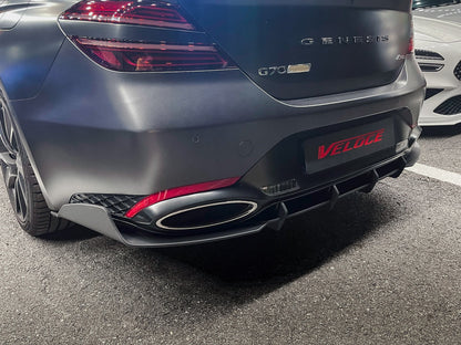 VELOCE Rear Spats and Diffuser + Fins Set for Genesis G70 2022+