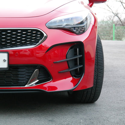 CONVOY Front Bumper Canards VER.1 for Kia Stinger [Matte Black]